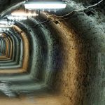 Mining Tunnel with Lights — Electric Services in Emerald, QLD