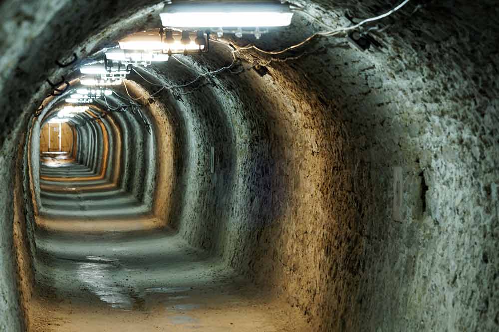 Mining Tunnel with Lights — Electric Services in Emerald, QLD